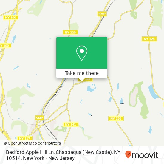 Mapa de Bedford Apple Hill Ln, Chappaqua (New Castle), NY 10514