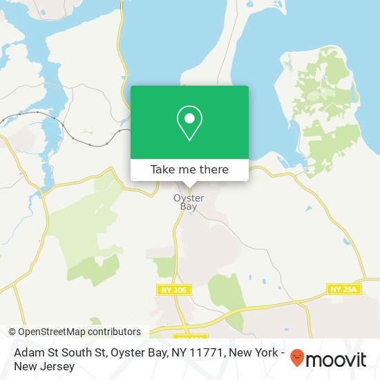 Adam St South St, Oyster Bay, NY 11771 map