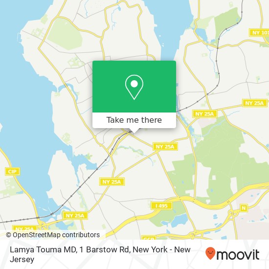 Lamya Touma MD, 1 Barstow Rd map