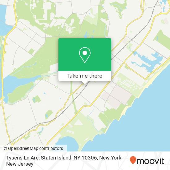 Tysens Ln Arc, Staten Island, NY 10306 map