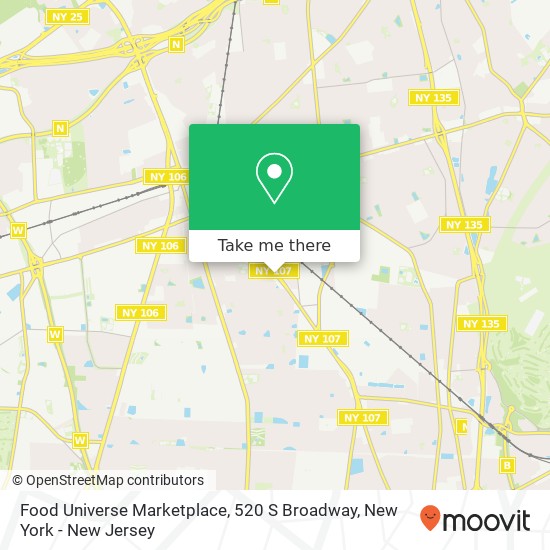 Mapa de Food Universe Marketplace, 520 S Broadway