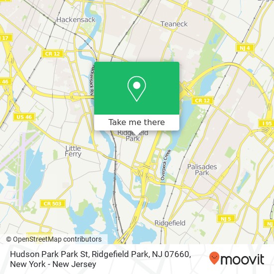 Hudson Park Park St, Ridgefield Park, NJ 07660 map