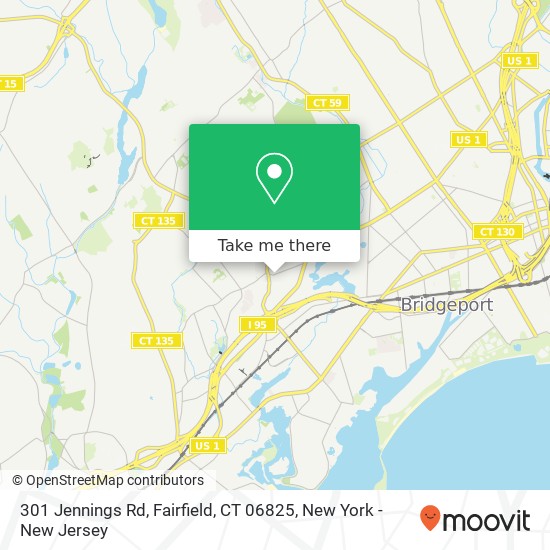 301 Jennings Rd, Fairfield, CT 06825 map