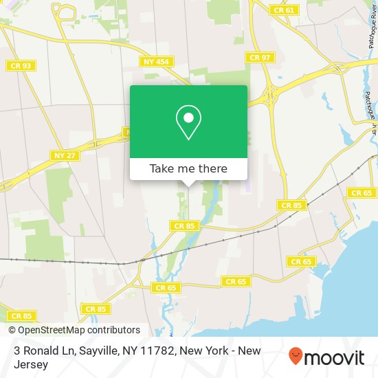 3 Ronald Ln, Sayville, NY 11782 map