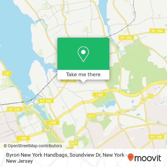 Mapa de Byron New York Handbags, Soundview Dr