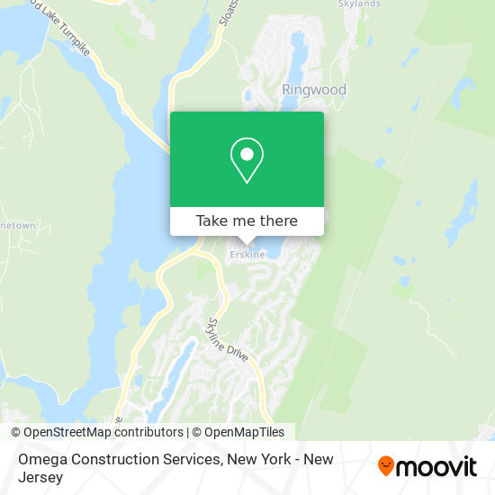 Mapa de Omega Construction Services