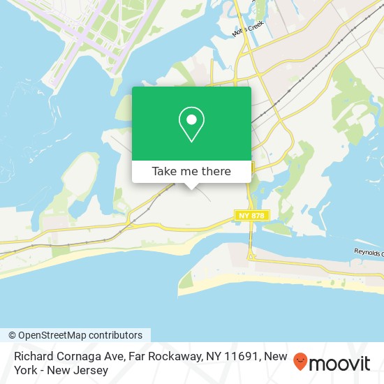 Mapa de Richard Cornaga Ave, Far Rockaway, NY 11691