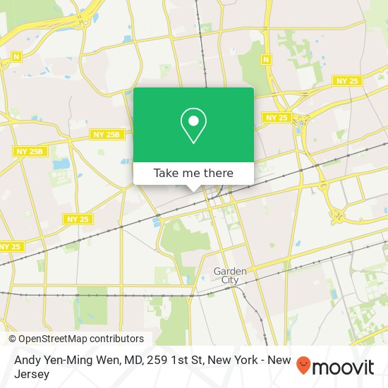 Mapa de Andy Yen-Ming Wen, MD, 259 1st St
