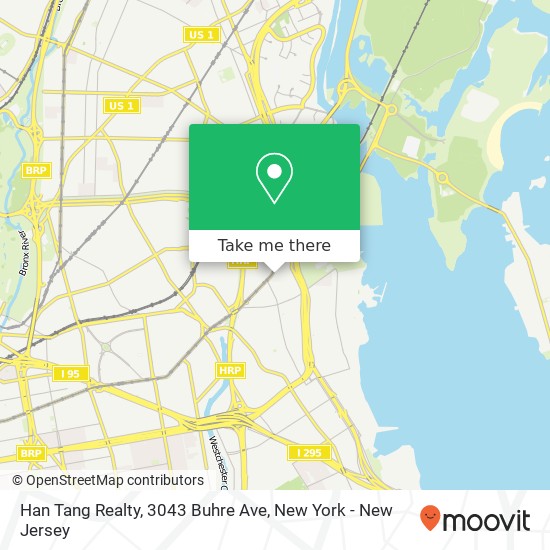 Mapa de Han Tang Realty, 3043 Buhre Ave