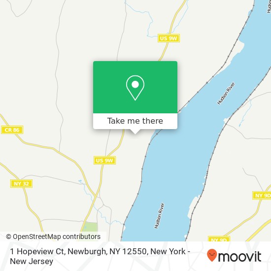 1 Hopeview Ct, Newburgh, NY 12550 map