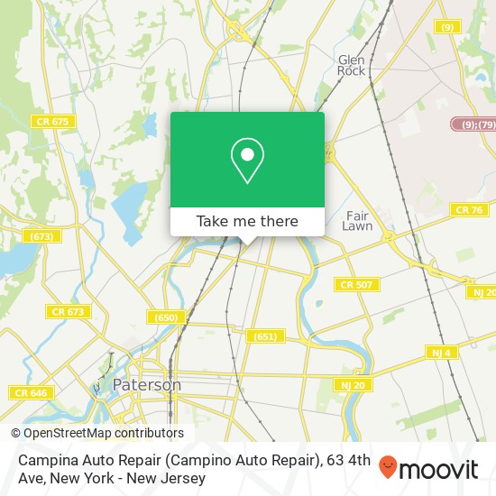 Mapa de Campina Auto Repair (Campino Auto Repair), 63 4th Ave