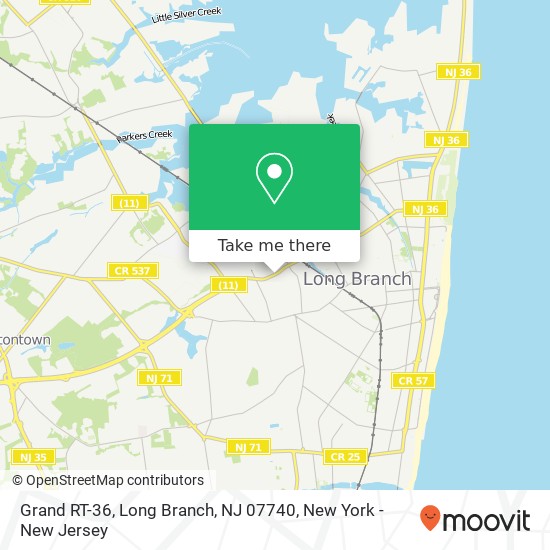 Mapa de Grand RT-36, Long Branch, NJ 07740