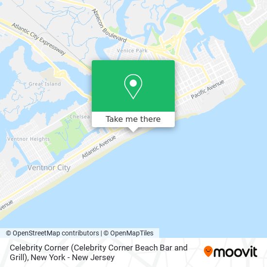 Mapa de Celebrity Corner (Celebrity Corner Beach Bar and Grill)