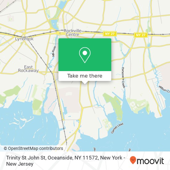 Mapa de Trinity St John St, Oceanside, NY 11572