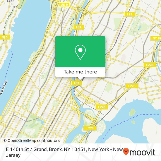 E 140th St / Grand, Bronx, NY 10451 map
