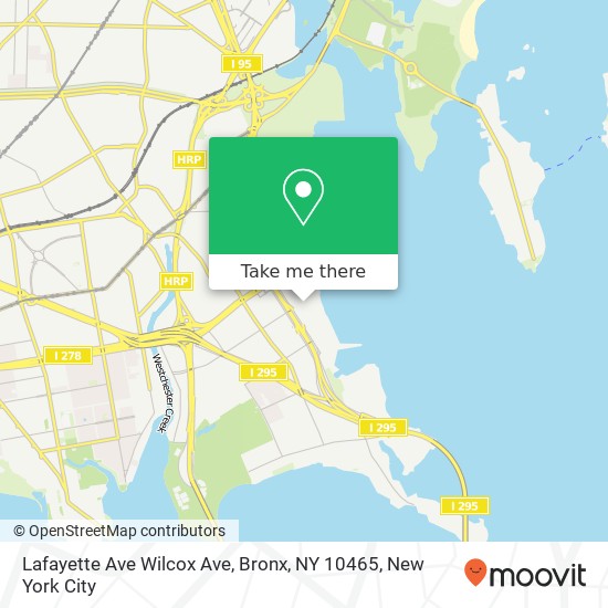 Mapa de Lafayette Ave Wilcox Ave, Bronx, NY 10465