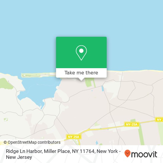 Mapa de Ridge Ln Harbor, Miller Place, NY 11764