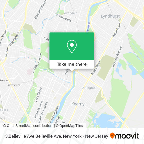 Mapa de 3,Belleville Ave Belleville Ave