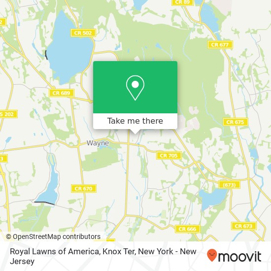 Mapa de Royal Lawns of America, Knox Ter