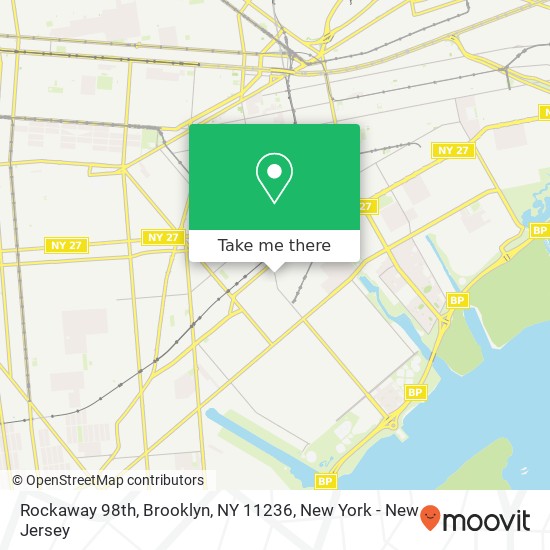 Mapa de Rockaway 98th, Brooklyn, NY 11236