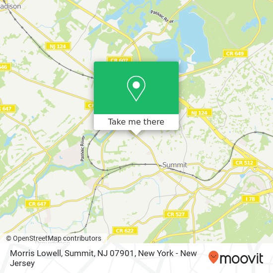 Morris Lowell, Summit, NJ 07901 map