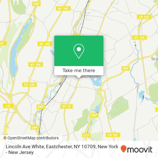 Mapa de Lincoln Ave White, Eastchester, NY 10709