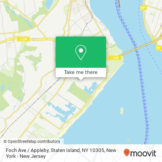 Foch Ave / Appleby, Staten Island, NY 10305 map