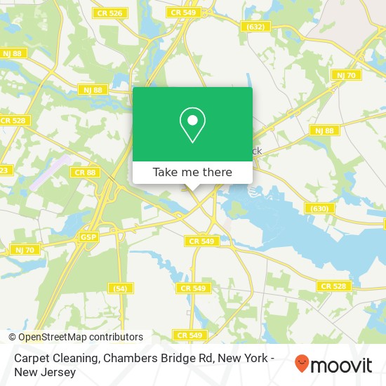 Carpet Cleaning, Chambers Bridge Rd map