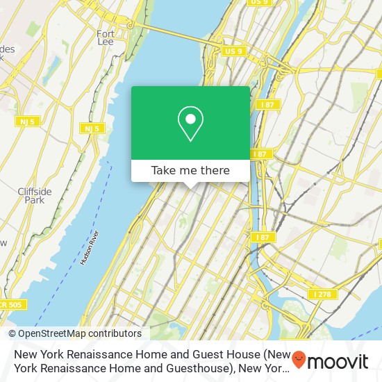 Mapa de New York Renaissance Home and Guest House (New York Renaissance Home and Guesthouse)