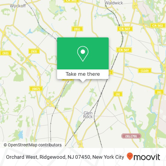 Orchard West, Ridgewood, NJ 07450 map