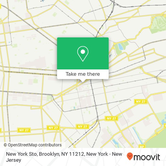 Mapa de New York Sto, Brooklyn, NY 11212