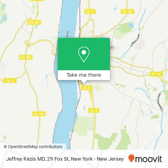 Jeffrey Kezis MD, 29 Fox St map