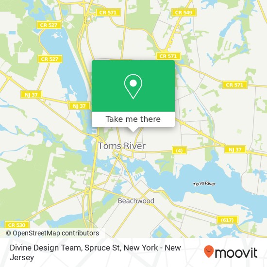 Divine Design Team, Spruce St map