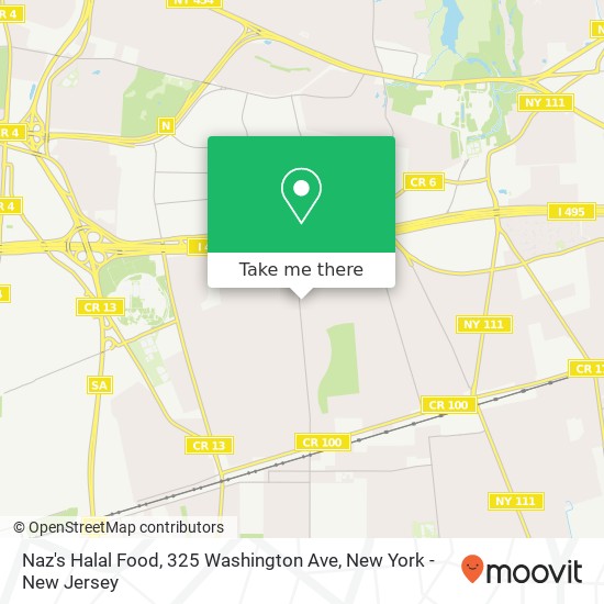 Mapa de Naz's Halal Food, 325 Washington Ave