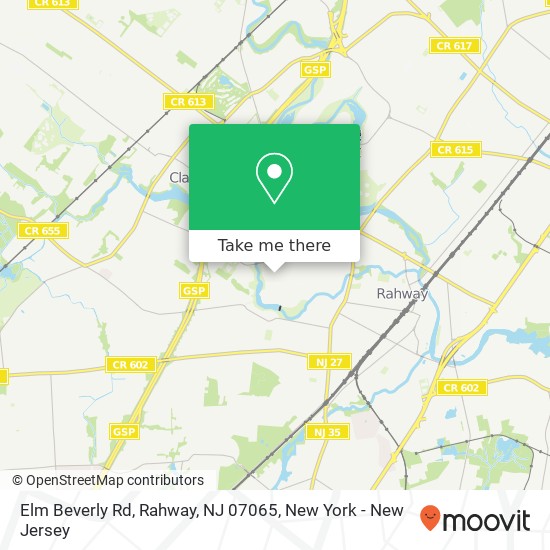 Elm Beverly Rd, Rahway, NJ 07065 map