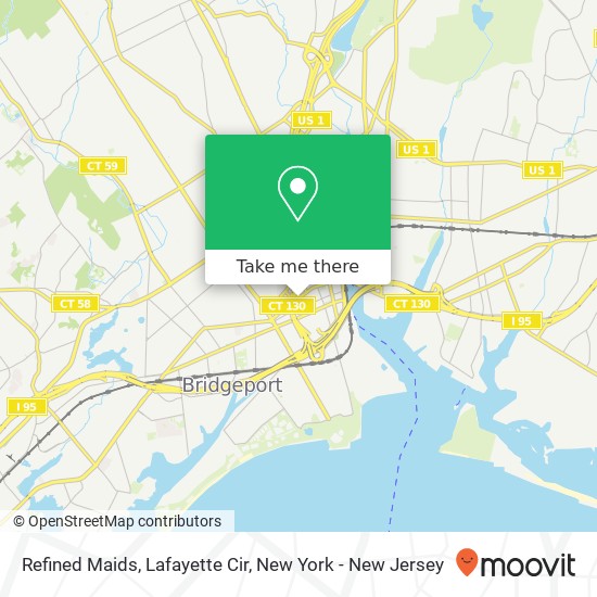 Mapa de Refined Maids, Lafayette Cir