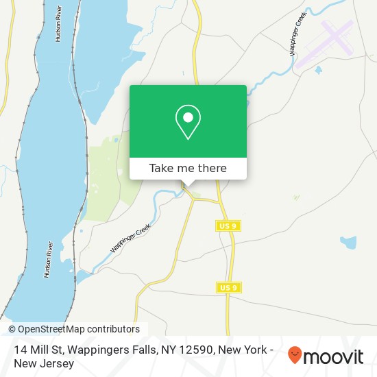 Mapa de 14 Mill St, Wappingers Falls, NY 12590