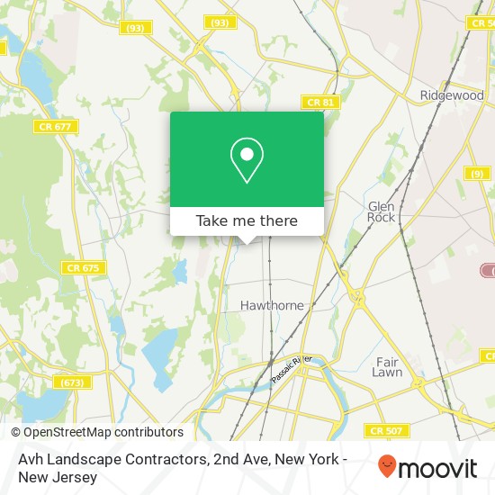 Avh Landscape Contractors, 2nd Ave map