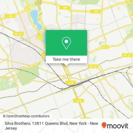 Mapa de Silva Brothers, 13811 Queens Blvd