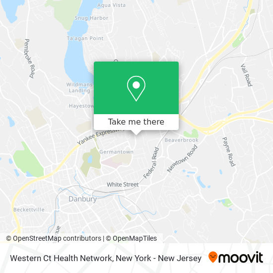 Western Ct Health Network map