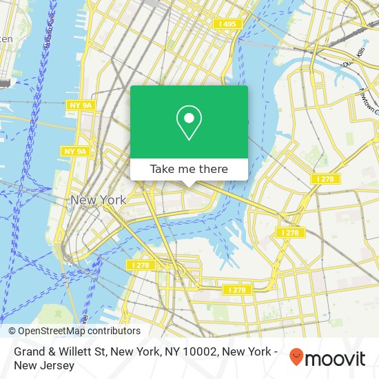 Mapa de Grand & Willett St, New York, NY 10002
