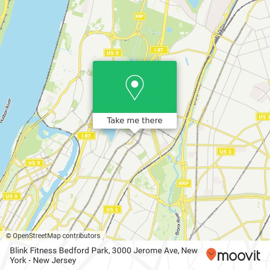 Blink Fitness Bedford Park, 3000 Jerome Ave map