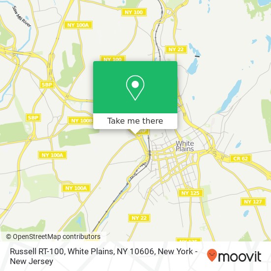 Mapa de Russell RT-100, White Plains, NY 10606