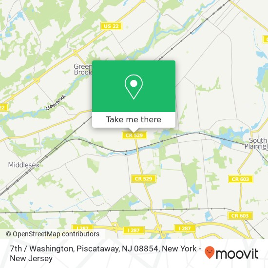 Mapa de 7th / Washington, Piscataway, NJ 08854