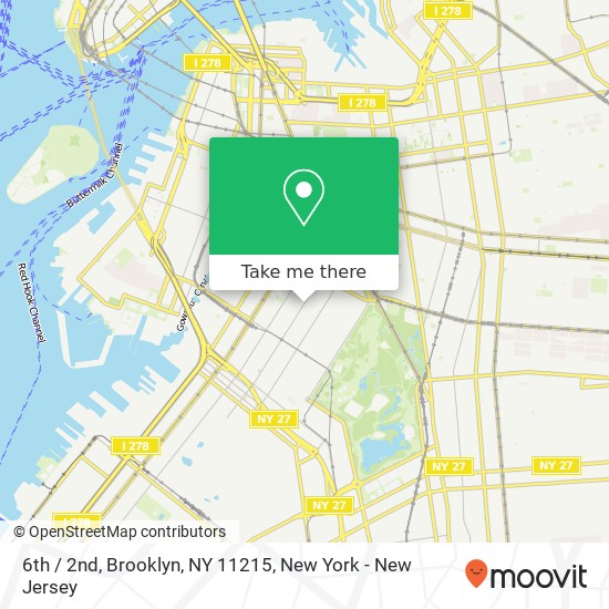 6th / 2nd, Brooklyn, NY 11215 map