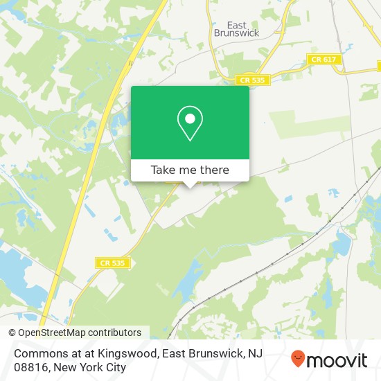 Commons at at Kingswood, East Brunswick, NJ 08816 map