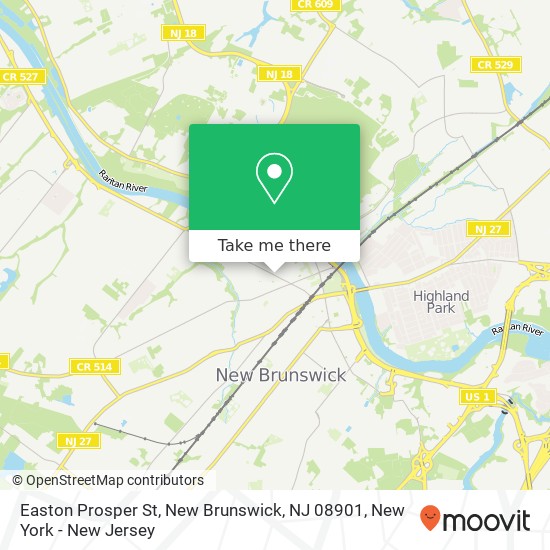Easton Prosper St, New Brunswick, NJ 08901 map
