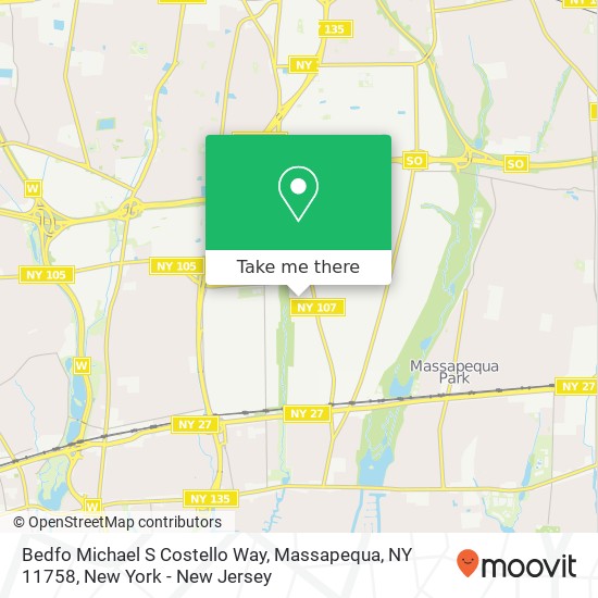 Bedfo Michael S Costello Way, Massapequa, NY 11758 map