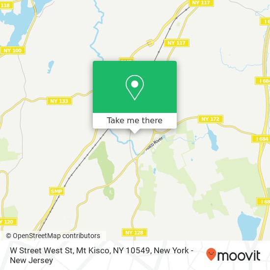 Mapa de W Street West St, Mt Kisco, NY 10549