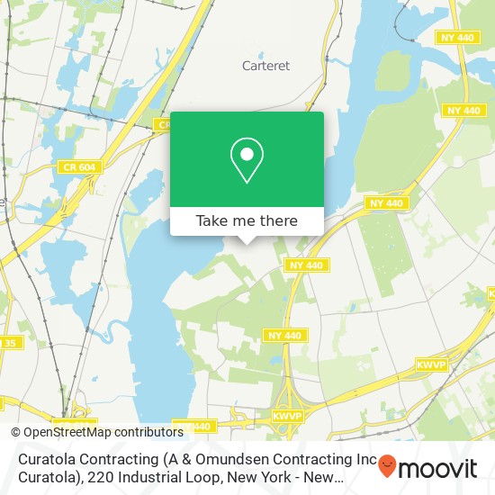 Mapa de Curatola Contracting (A & Omundsen Contracting Inc Curatola), 220 Industrial Loop